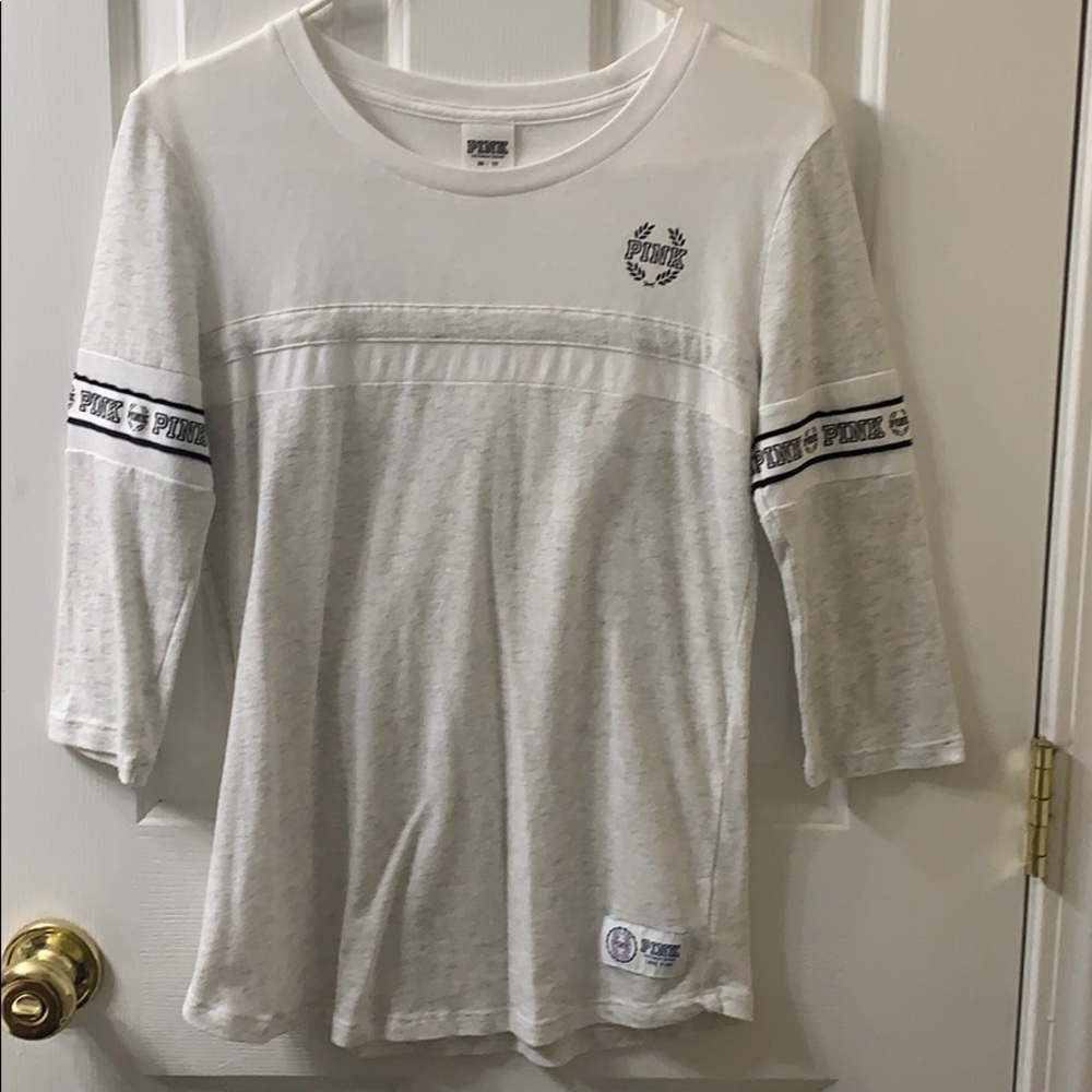 Pink Victoria secret white shirt